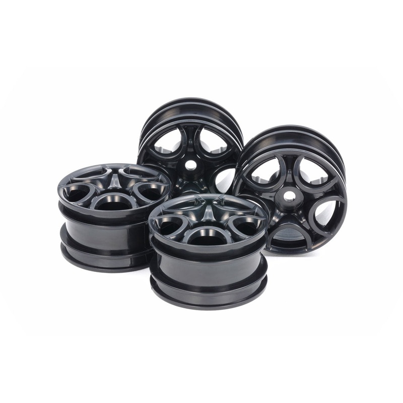 Tamiya - Black C-Chaped 10-Spoke Wheels (4)