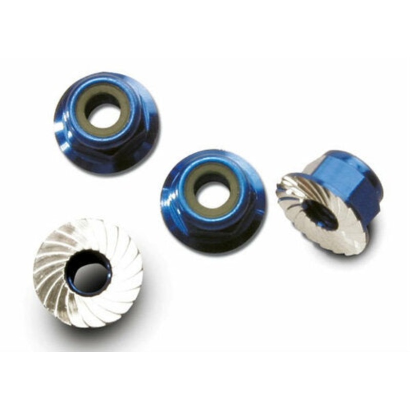 Details - 01019 - Embossing Flanged Nut (10pcs) Blue