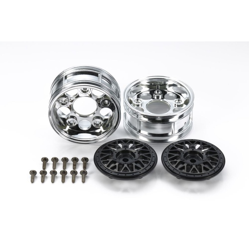 Tamiya - 2-Piece Mesh Wheels (2) pcs Black