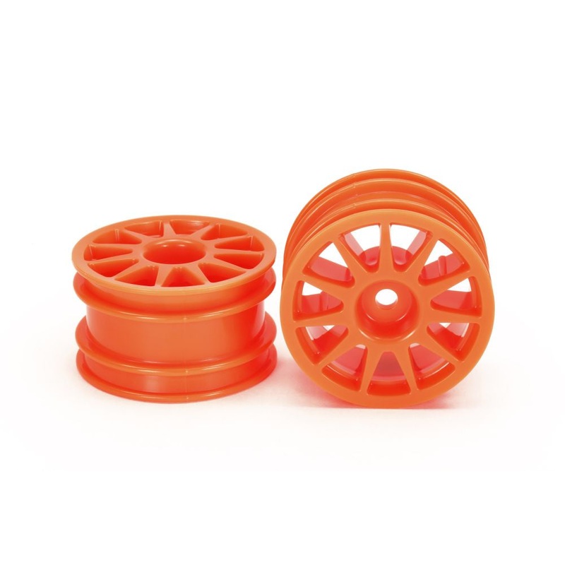 Tamiya - T3-01 11 Spoke Wheel - Fluorescent Orange (2)