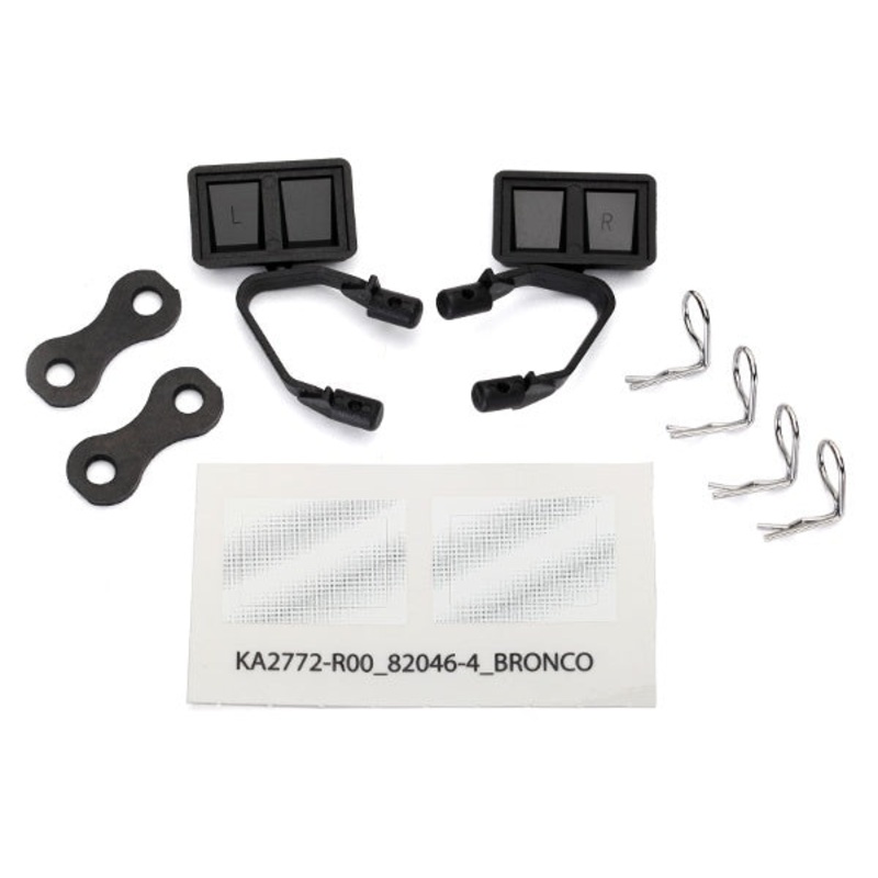 Traxxas - 8073 - Ford Bronco Side Mirrors -Black Left & Right (TRX-4)