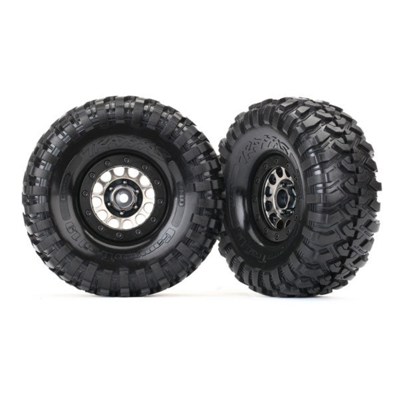 Traxxas - 8174 - Tires & Wheels 1.9" Canyon/Method (2) (TRX-4)