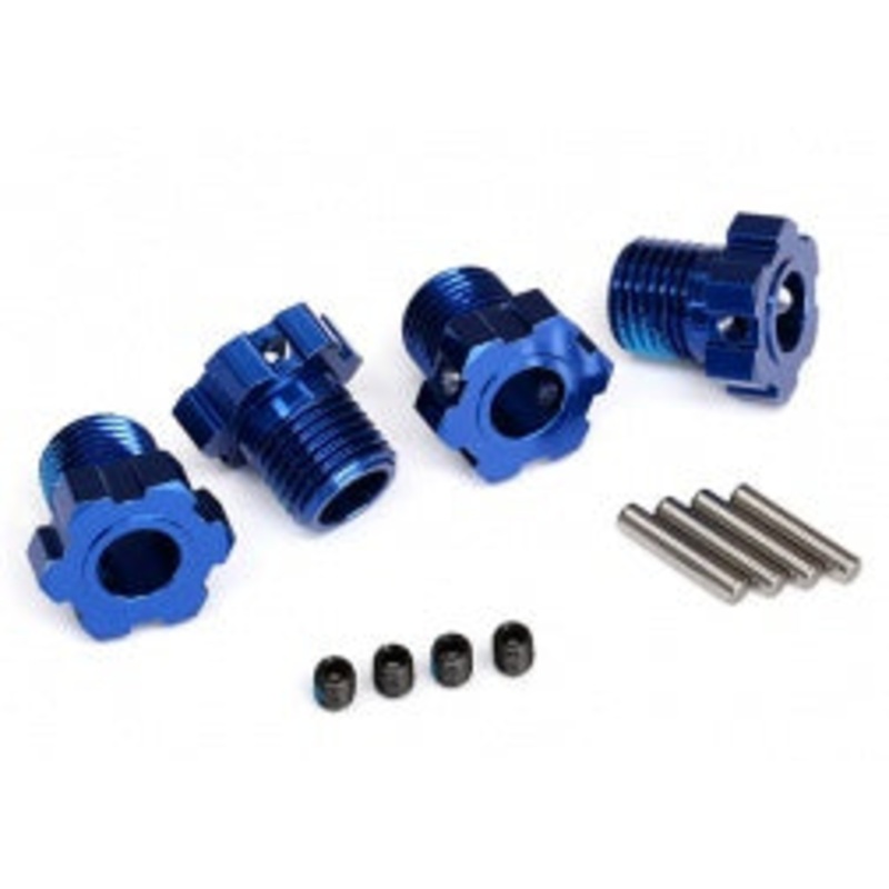 Traxxas - 8654 - Wheel Hubs 17mm Blue (4) (E-RE)