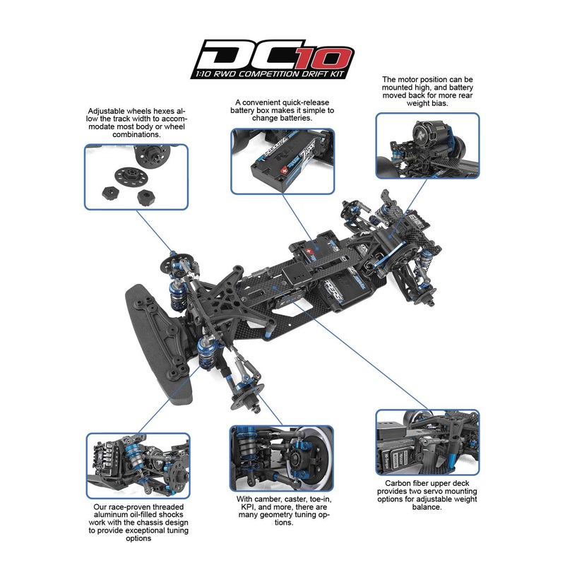 Associated R/C - 1/10 DC10 Drift Car Kit