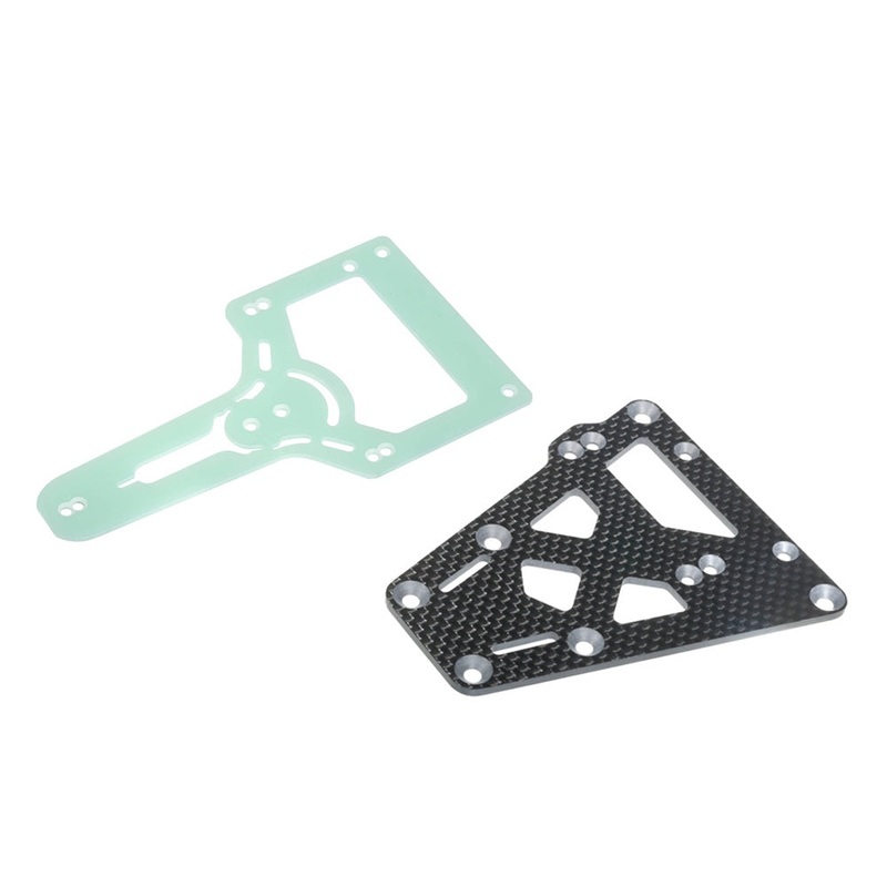 Carisma - MAN Eagle Face FRP 1.5mm T-Bar Set w/ 2.5mm Graphite Lower Plate For Tamiya C-Car