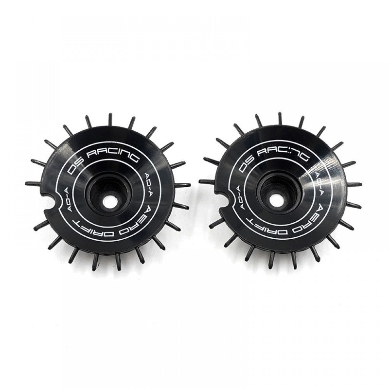 DS Racing - Aero Drift Element Slope Black / White Font for 1/10 Scale (2 pcs)