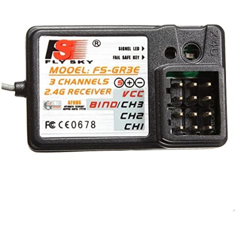 Flysky - 2.4GHz 3 Channel Receiver FS-GR3E (for GT2 & GT3)