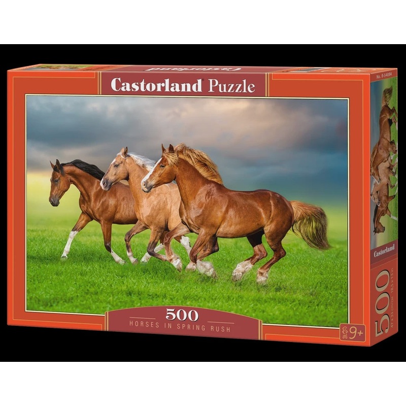 Castorland - Horses in Spring Rush (500pcs)