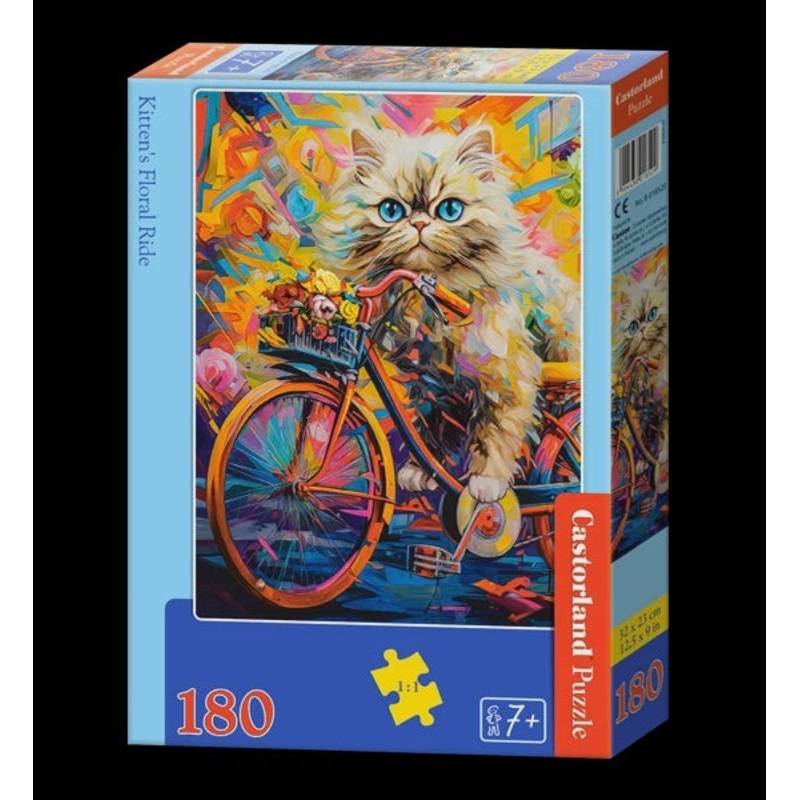 Castorland - Kitten's Floral Ride (180pcs)