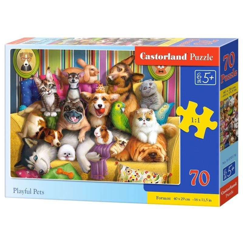 Castorland - Playful Pets (70 pcs)