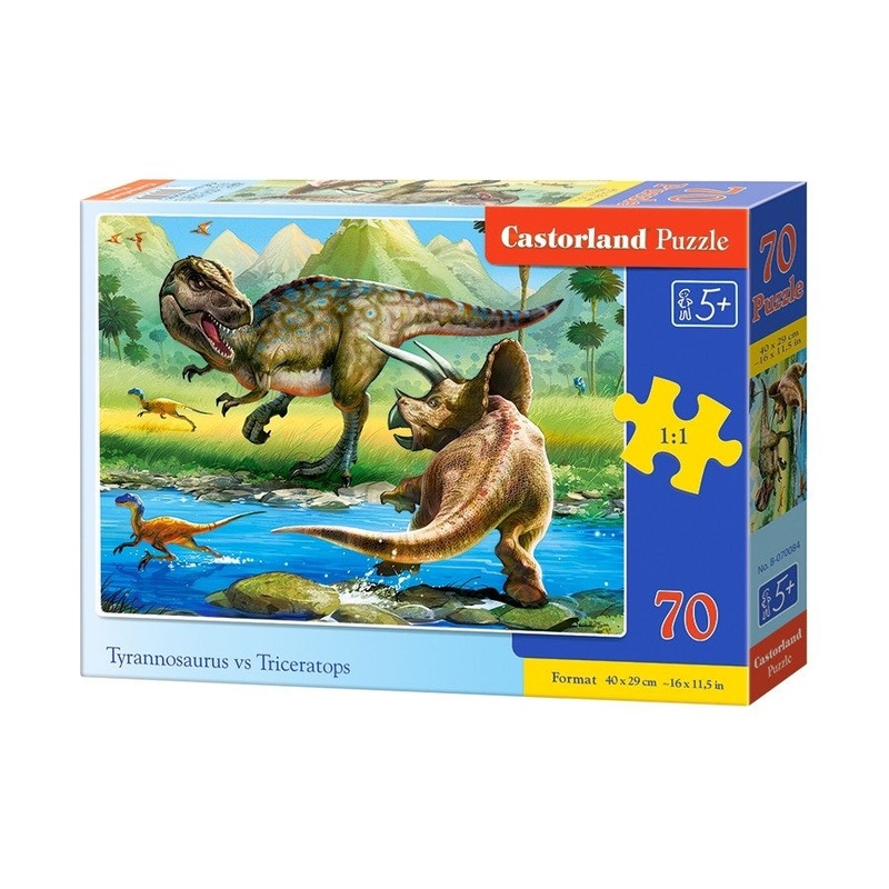 Castorland - Tyrannosaurus vs Triceratops (70pcs)