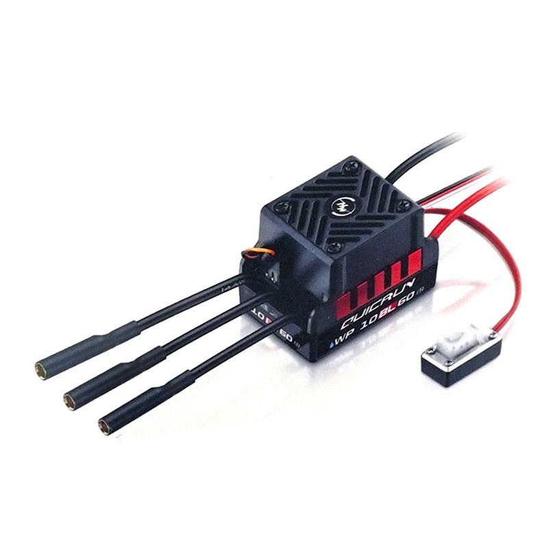 Hobbywing - 1/10 QuicRun WP-10BL60 G2 Brushless WaterProof 60A ESC For 1/10 RC Onroad Buggy