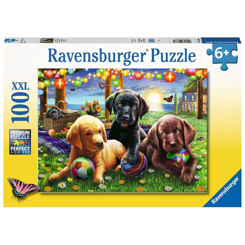 Ravensburger - Puppy Picnic (100pcs) XXL Puzzle