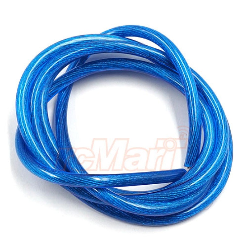 Yeah Racing - 12AWG Transparent Wire 1m Blue