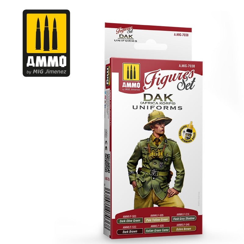 AMMO - 7038 DAK Uniforms (Africa Korps) (Paint Set)