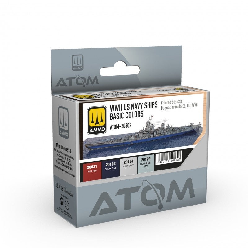 ATOM - 20602 WWII US Navy Ships Basic Colors Set