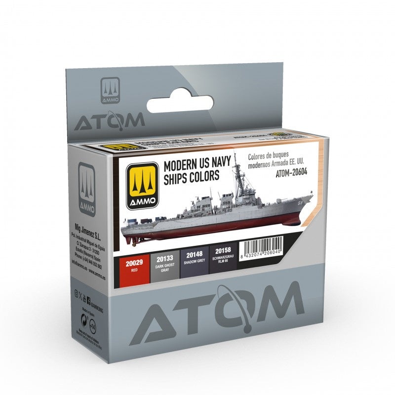 ATOM - 20604 Modern US Navy Ships Colors Set