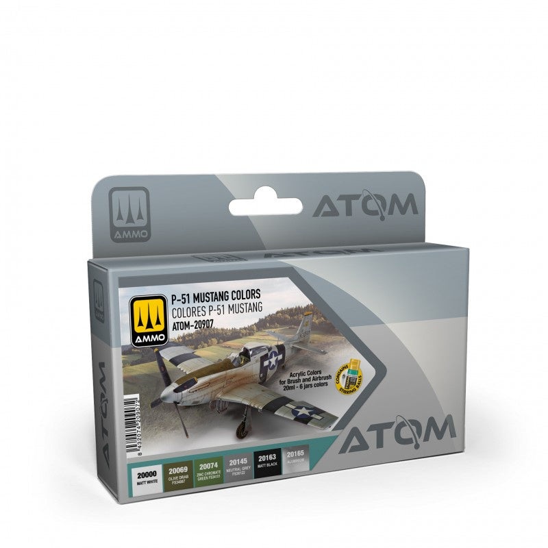 ATOM - 20907 P-51 MUSTANG Colors Set