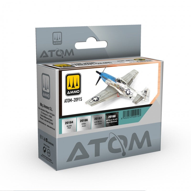 ATOM - 20915 Bare Metal Aircraft Colors Set