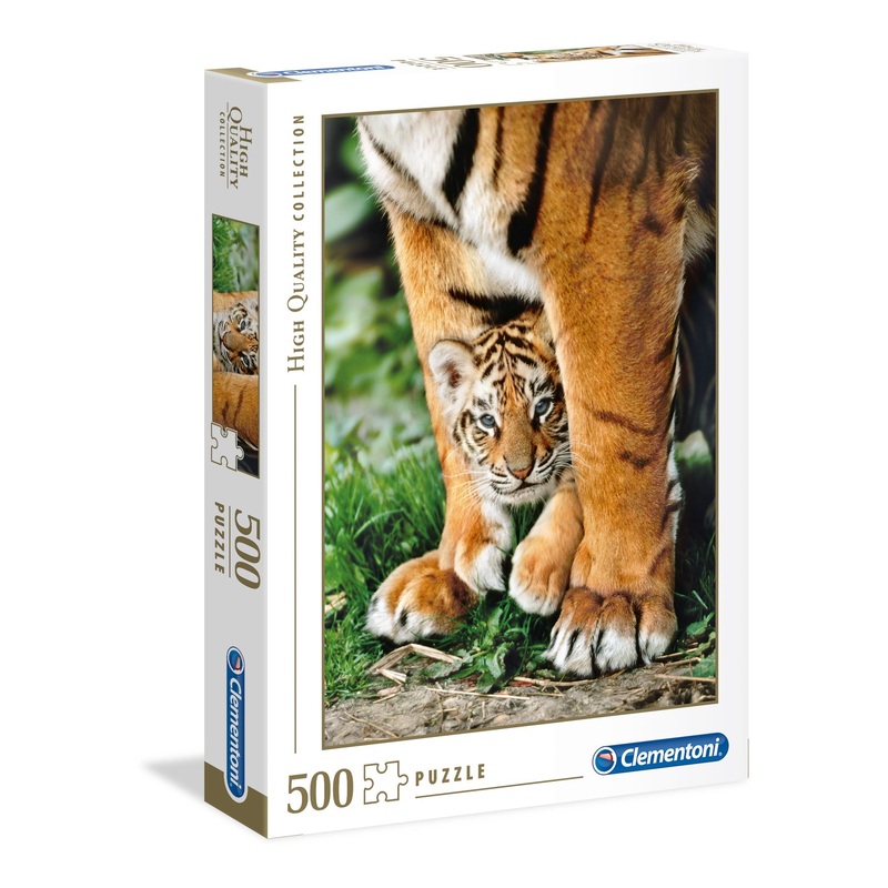 Clementoni - Bengal Tiger Between its Mother's Legs (500pcs)