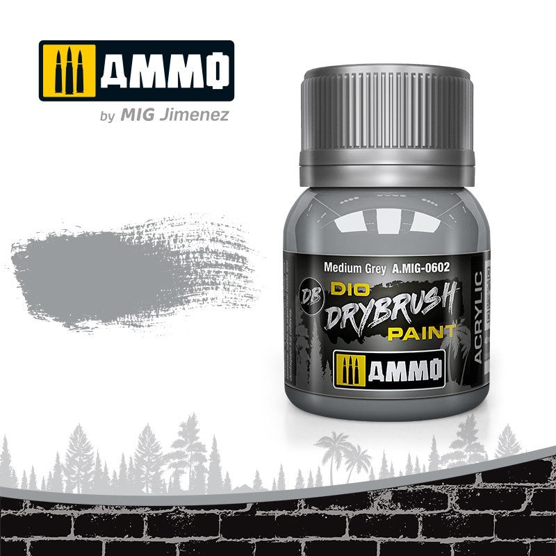 AMMO - 0602 DRYBRUSH Medium Grey