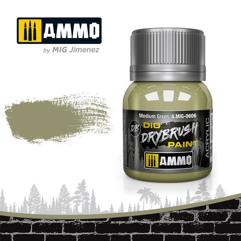 AMMO - 0606 DRYBRUSH Medium Green