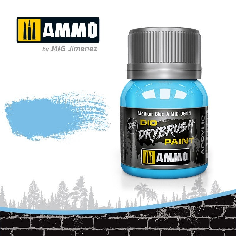 AMMO - 0614 DRYBRUSH Medium Blue