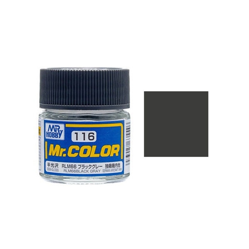Mr.Color - C116 RLM66 Black Gray (Semi-Gloss) (10ml)