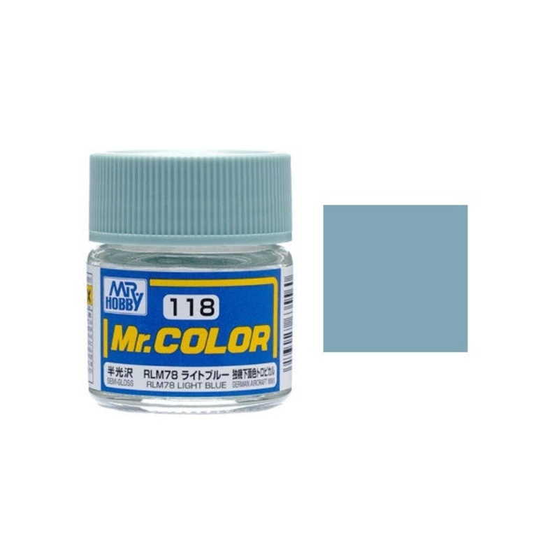 Mr.Color - C118 RLM78 Light Blue (Semi-Gloss) (10ml)