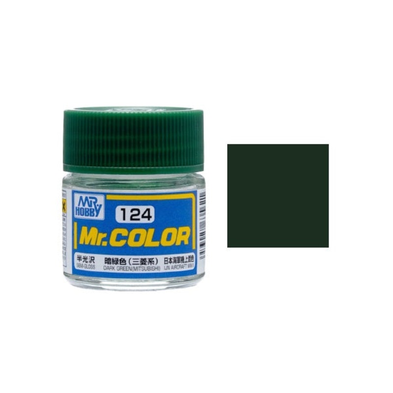 Mr.Color - C124 Dark Green (MITSUBISHI) (Semi-Gloss) (10ml)