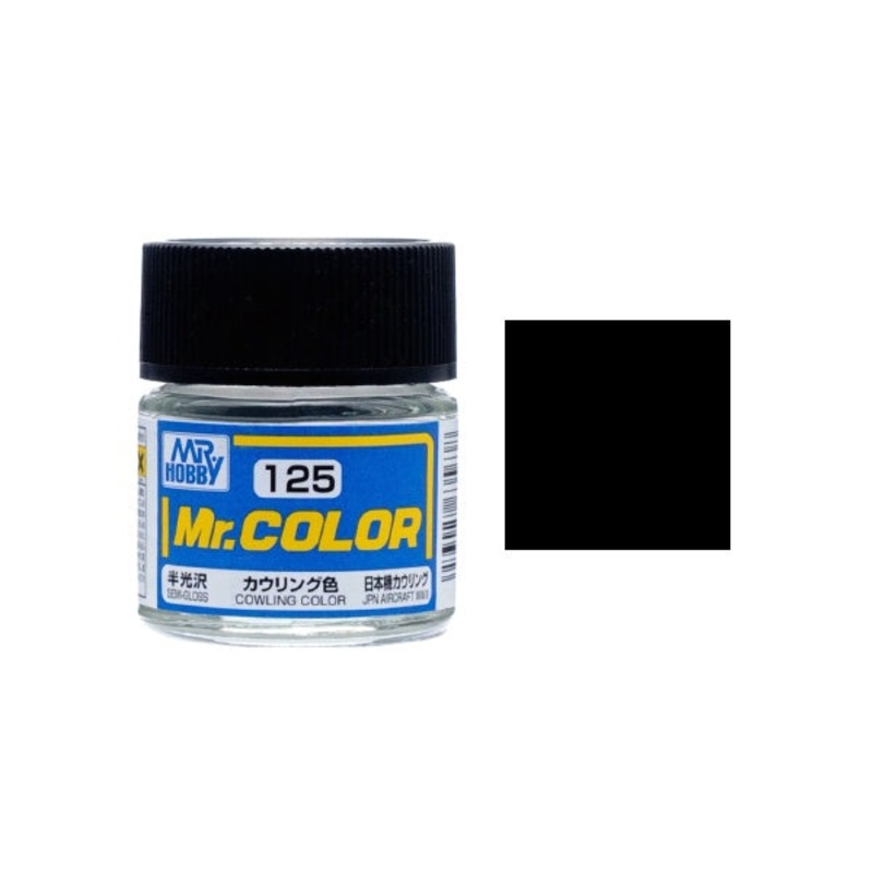 Mr.Color - C125 Cowling Black (Semi-Gloss) (10ml)