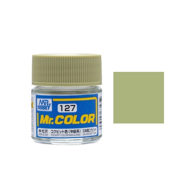 Mr.Color - C127 Cockpit Green (NAKAJIMA) (Semi-Gloss) (10ml)