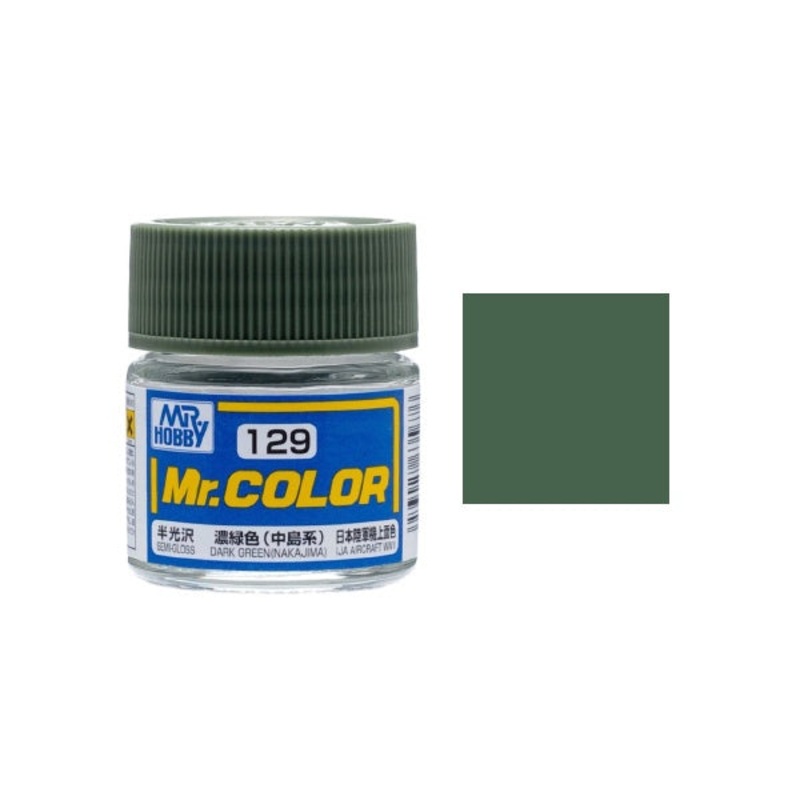 Mr.Color - C129 Dark Green (NAKAJIMA) (Semi-Gloss) (10ml)