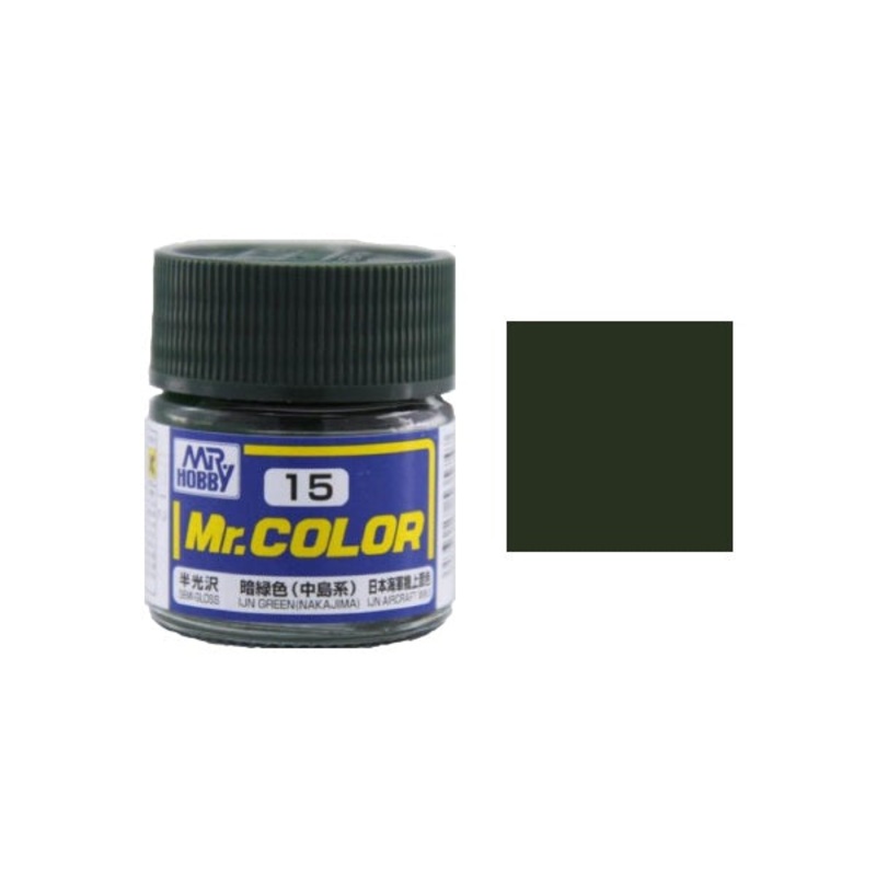 Mr.Color - C15 IJN Green (Nakajima) (Semi-Gloss) (10ml)