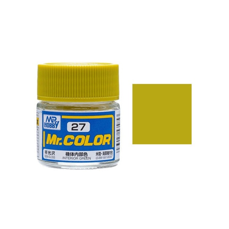 Mr.Color - C27 Interior Green (Semi-Gloss) (10ml)