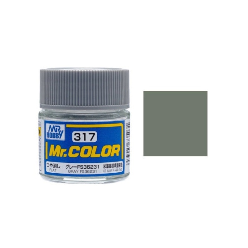 Mr.Color - C317 FS36231 Dark Gull Gray (Semi-Gloss) (10ml)
