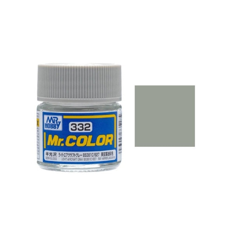 Mr.Color - C332 Light Aircraft Grey BS381C/627 (Semi-Gloss) (10ml)