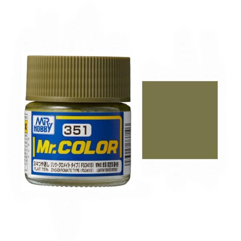 Mr.Color - C351 FS34151 Zinc Cromate (Flat 75%) (10ml)