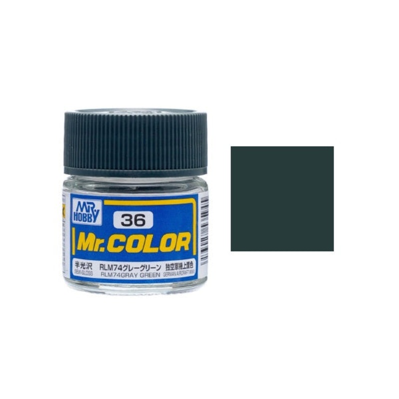 Mr.Color - C36 RLM74 Gray Green (Semi-Gloss) (10ml)
