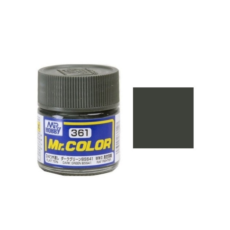 Mr.Color - C361 Dark Green BS381C-641 (Flat 75%) (10ml)