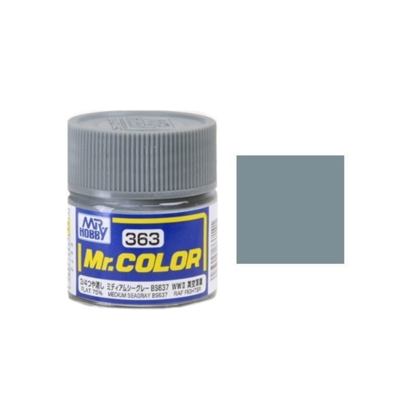 Mr.Color - C363 Medium Sea Gray BS637 (Flat 75%) (10ml)