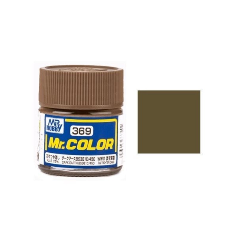 Mr.Color - C369 Dark Earth BS381C-450 (Flat 75%) (10ml)