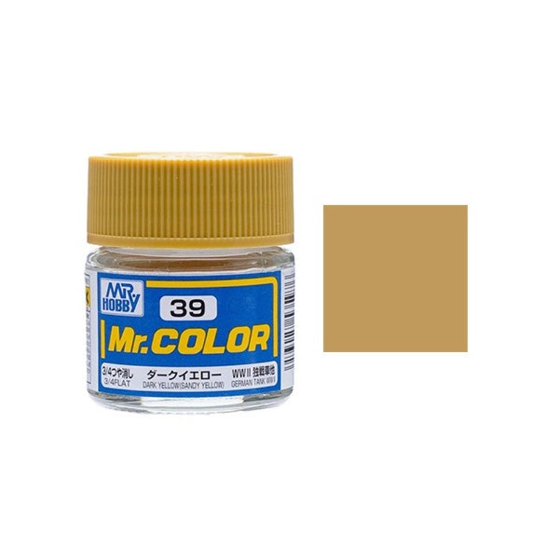 Mr.Color - C39 Dark Yellow (Sandy Yellow) (Flat) (10ml)