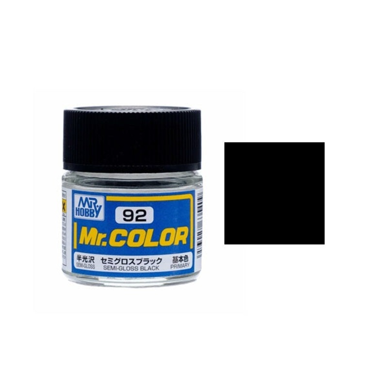Mr.Color - C92 Semi Gloss Black (Semi-Gloss) (10ml)