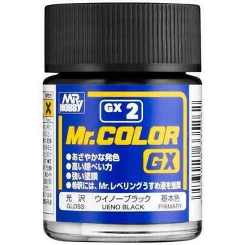 Mr.Color GX - GX002 Ueno Black Gloss (18ml)