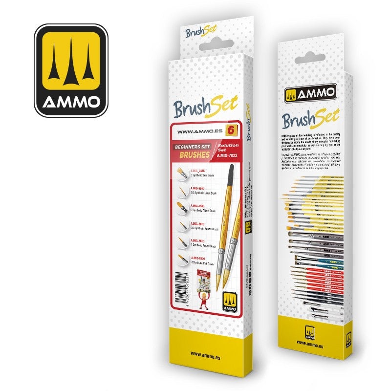 AMMO - 7822 - Beginners Set - Brushes