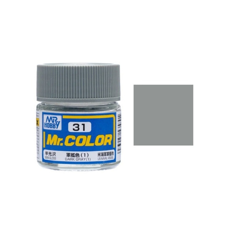 Mr.Color - C31 Dark Gray 1 (Semi-Gloss) (10ml)