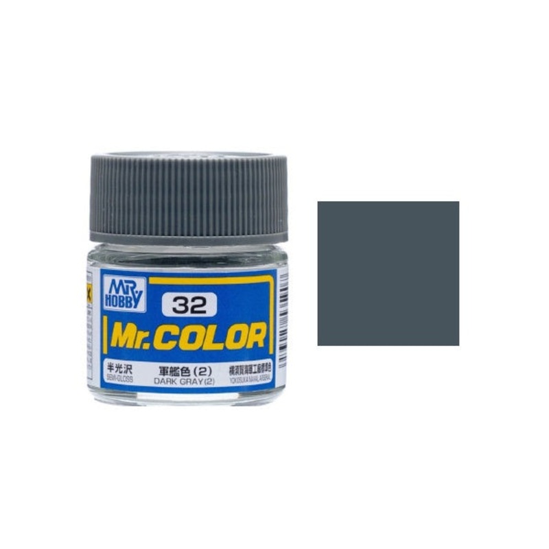 Mr.Color - C32 Dark Gray 2 (Semi-Gloss) (10ml)