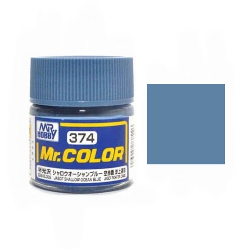 Mr.Color - C374 Shallow Ocean Blue JASDF (Semi-Gloss) (10ml)
