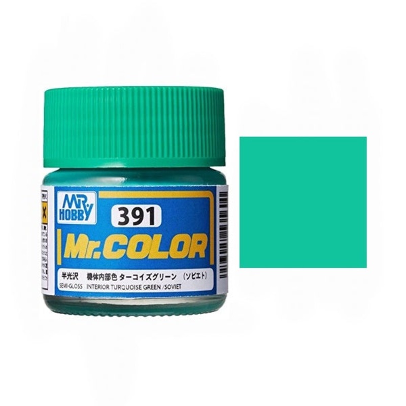 Mr.Color - C391 Interior Turquoise Green / Soviet (Semi-Gloss) (10ml)
